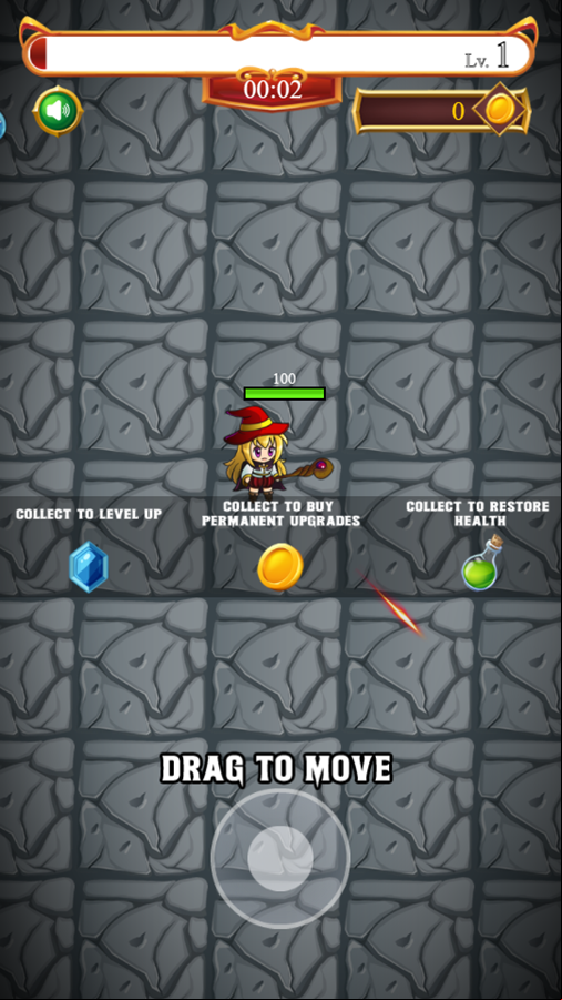Survivor Witch Game How To Play Screenshot.