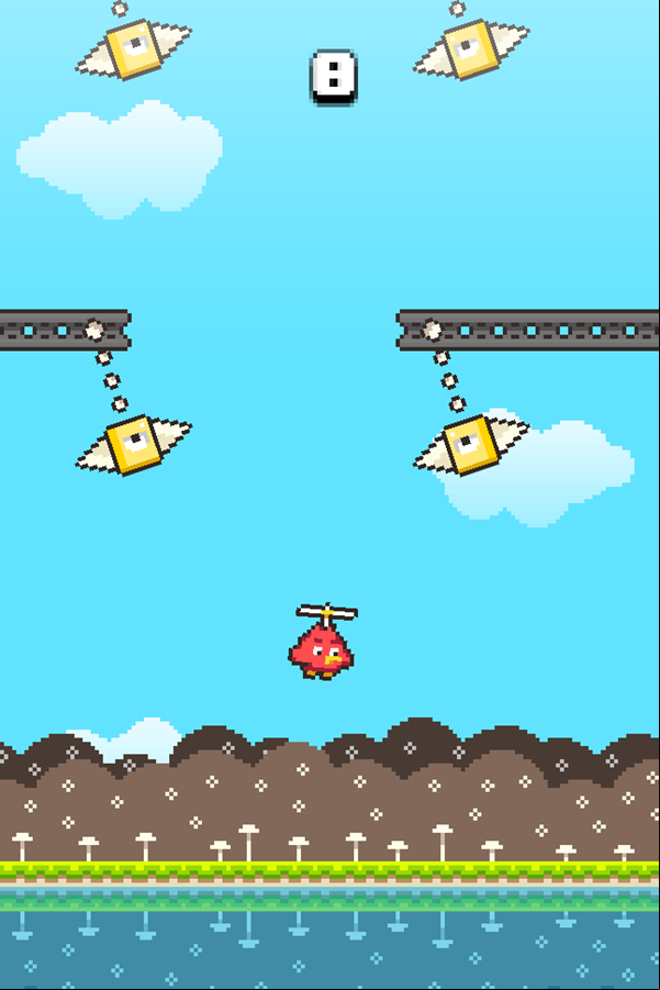 Swing Birds Game Play Screenshot.