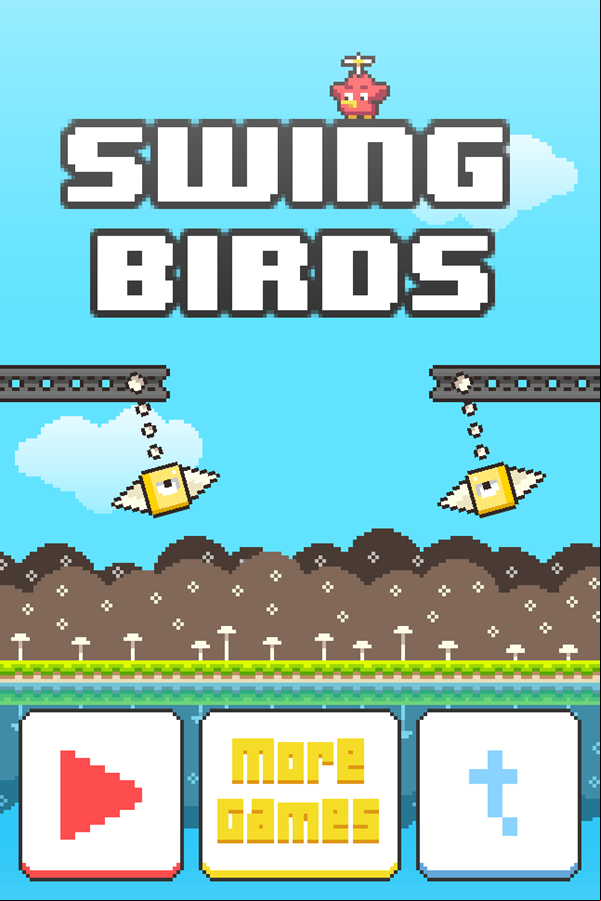 Swing Birds Game Welcome Screen Screenshot.