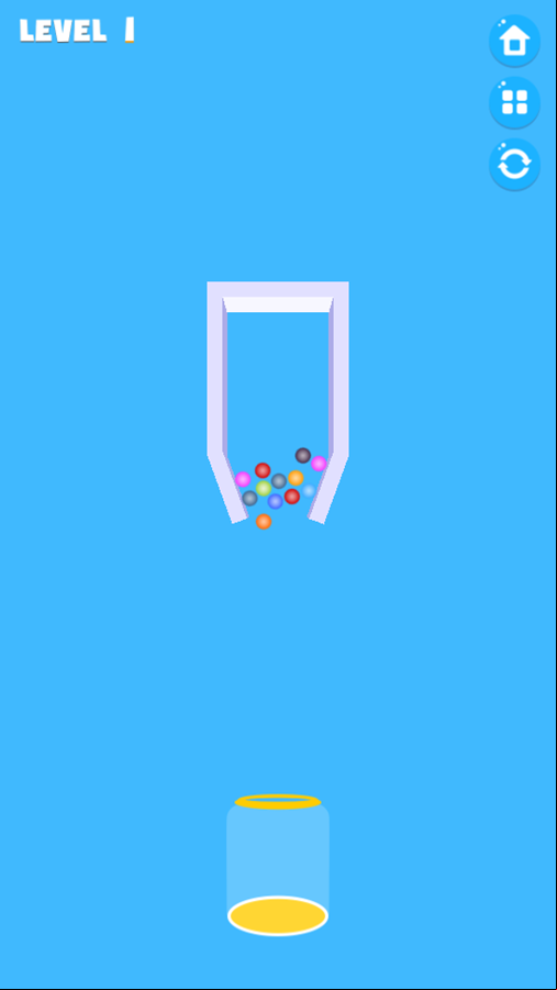 Swipe the Pin Game Level Play Screenshot.