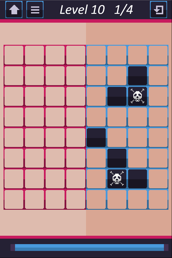 Symmetry Challenge Skulls Screenshot.