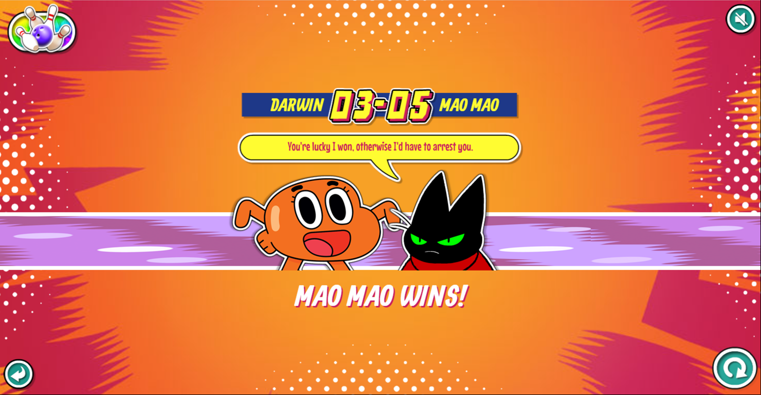Table Tennis Ultra Mega Tournament Game Match Lost Screenshot.