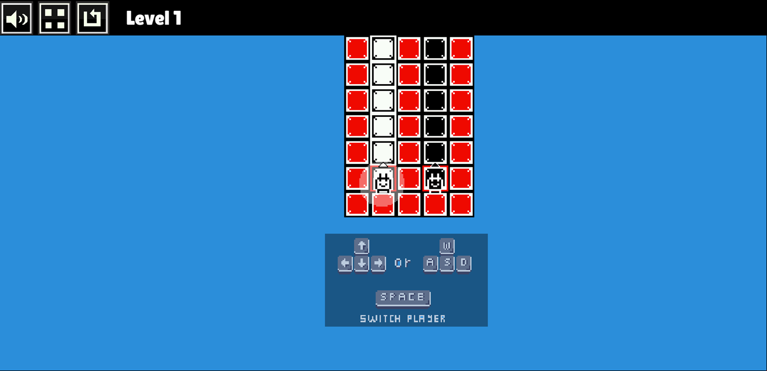 Tamachi Ying Yang Puzzle Game Single Player Controls Screen Screenshot.