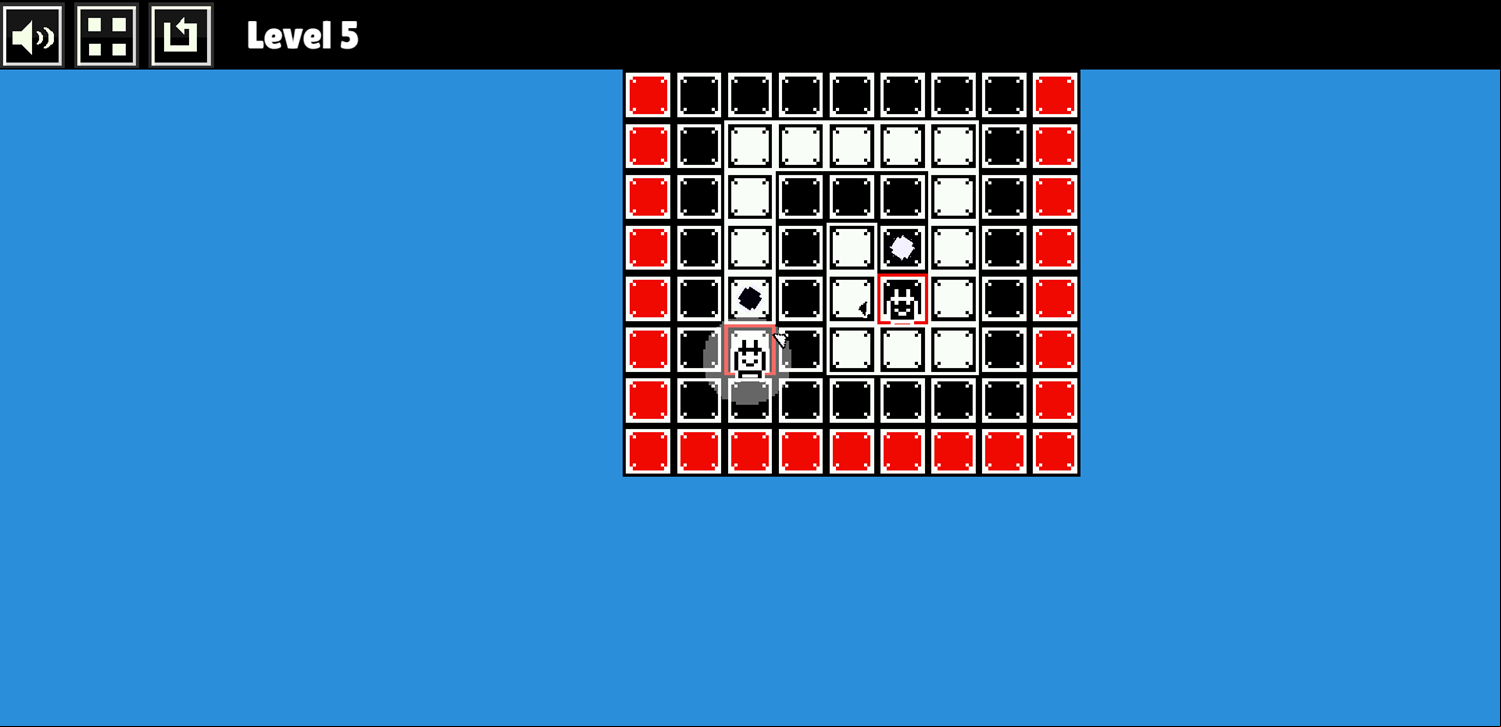 Tamachi Ying Yang Puzzle Game Spiral Level Screenshot.