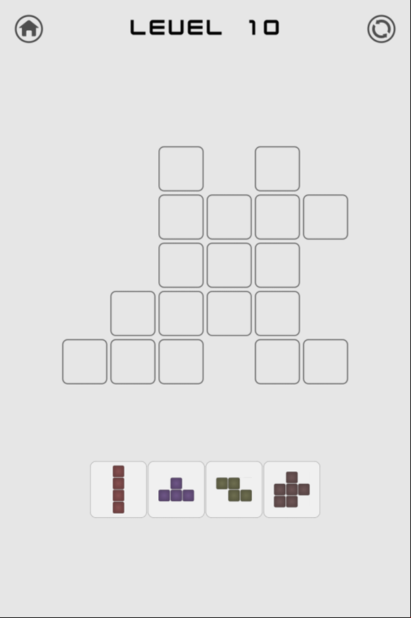Tangram Blocks Level Challenge Screenshot.