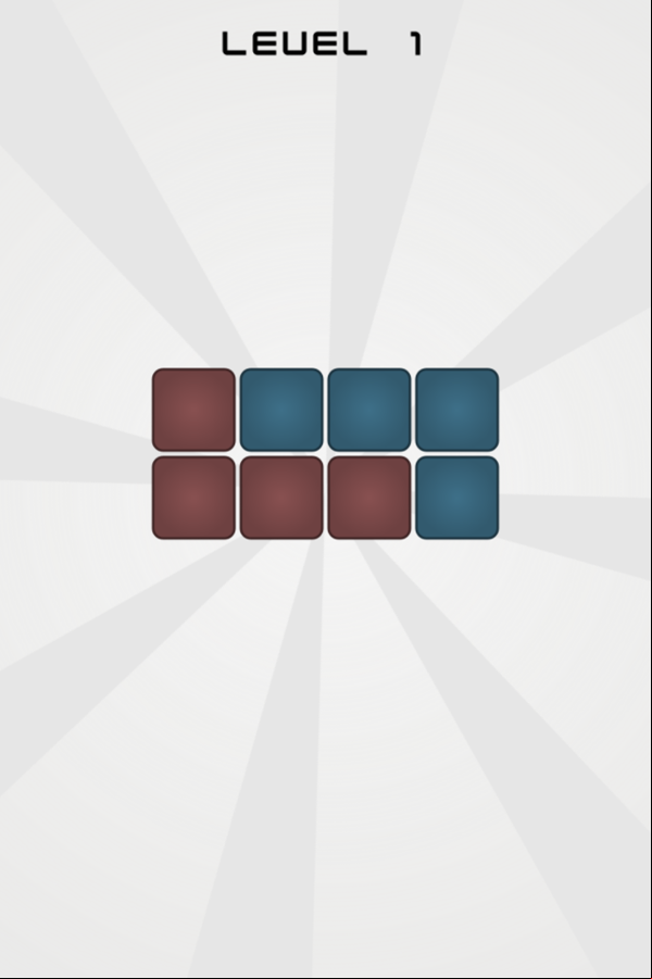 Tangram Blocks Game Level Complete Screenshot.