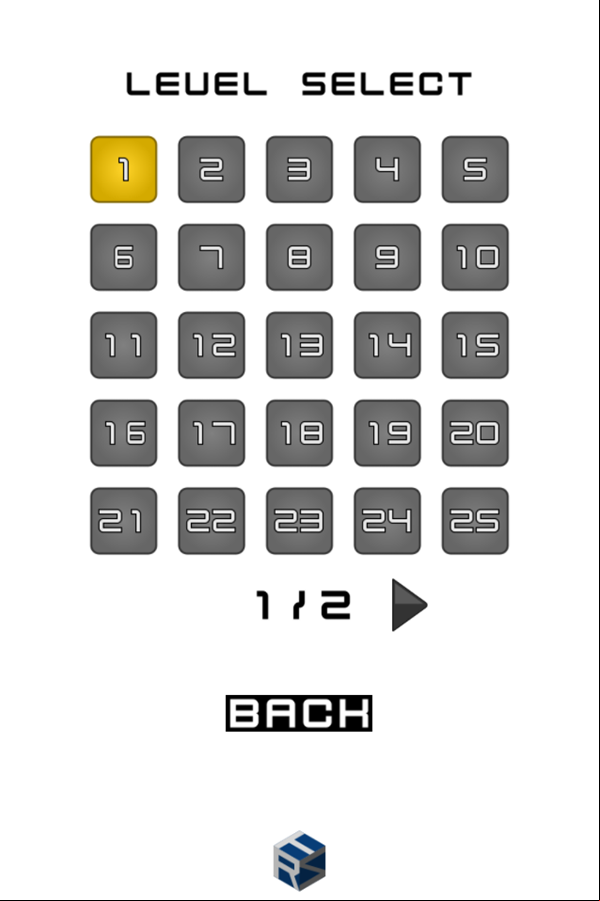 Tangram Blocks Level Select Screenshot.