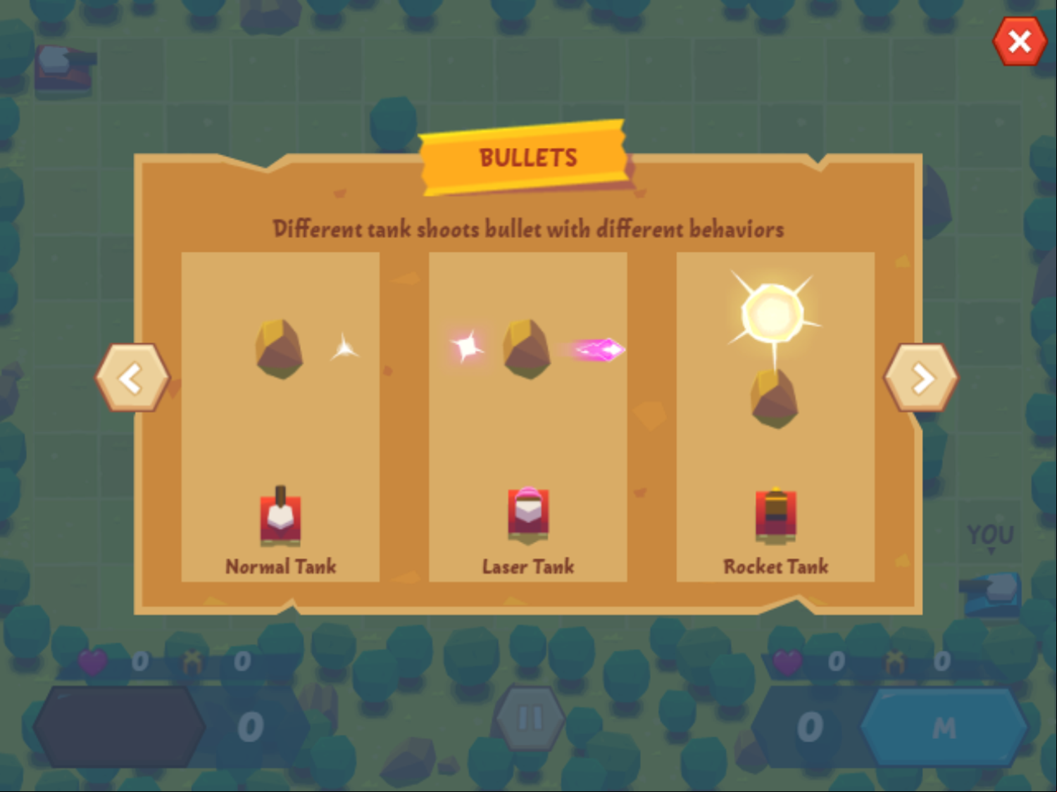 Tank Battle Game Bullets Screenshot.