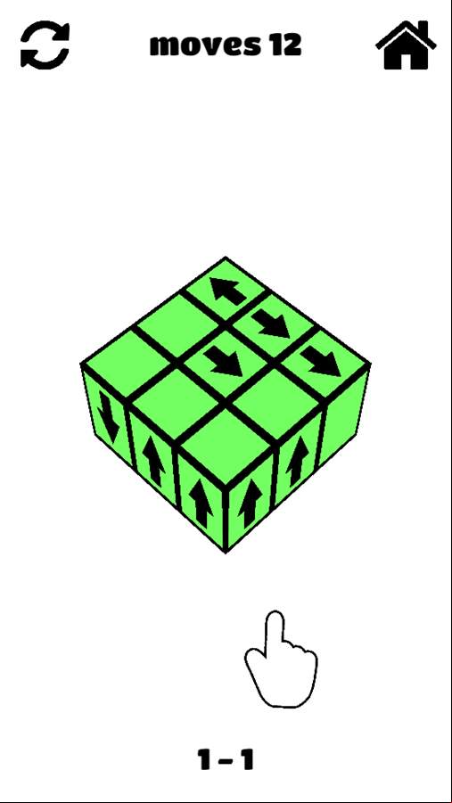 Tap Away 3D Game Start Screenshot.