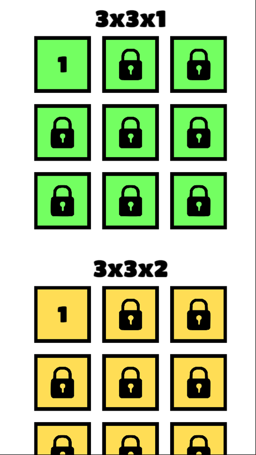 Tap Away 3D Game Level Select Screenshot.