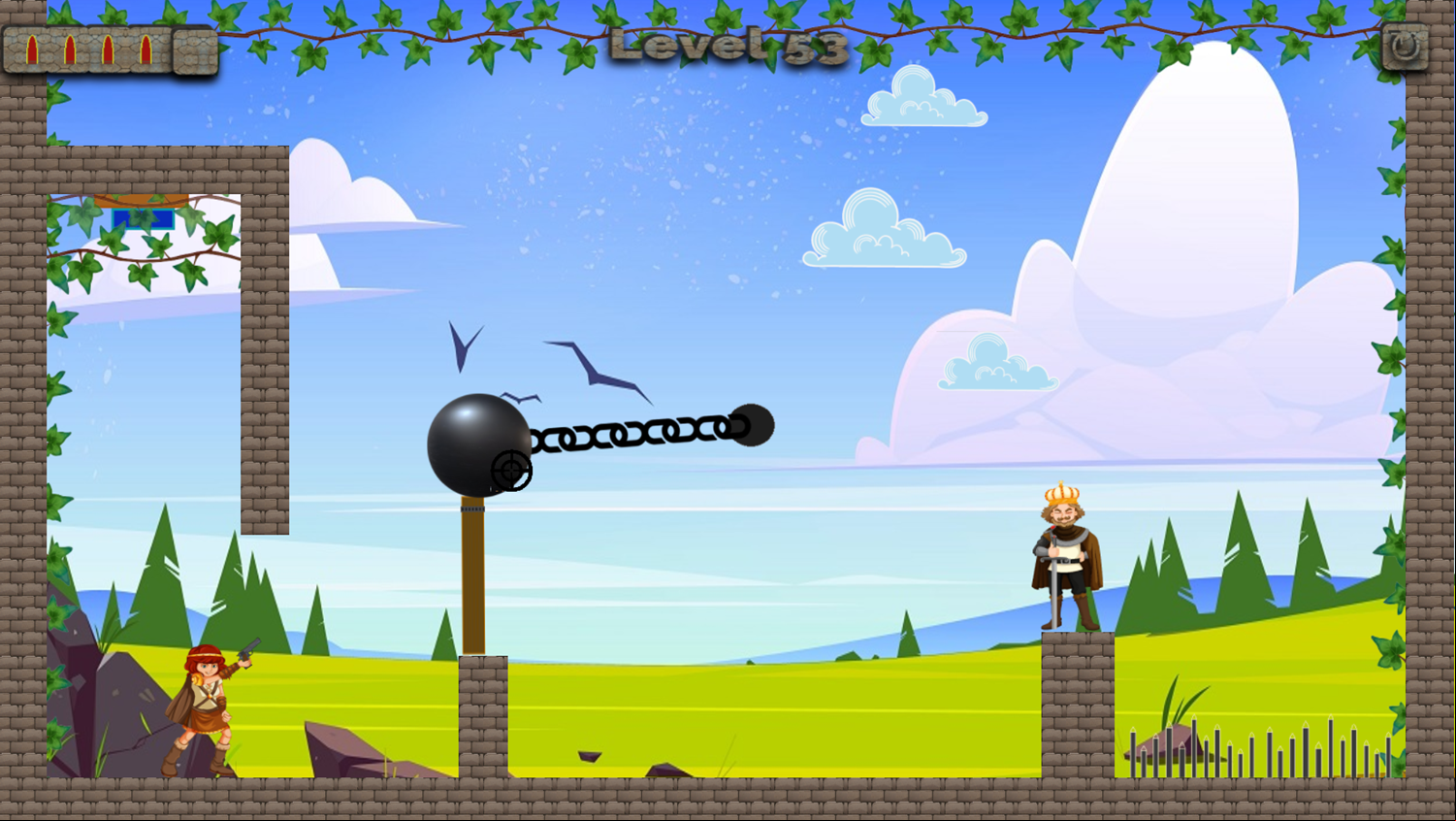 Target Triumph Game Ball on a Chain Screenshot.
