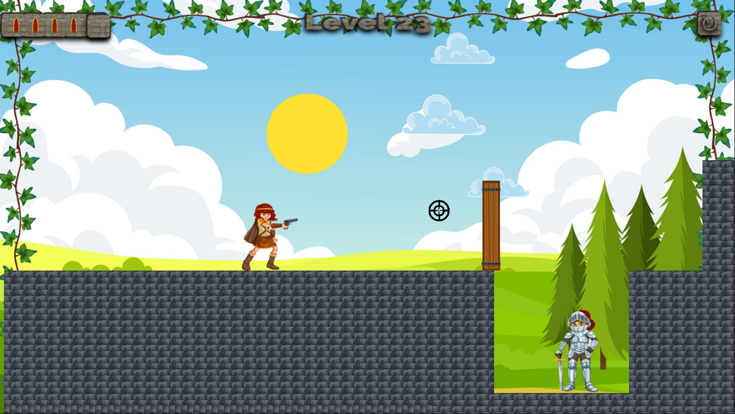Target Triumph Game Knock Over Wood Screenshot.