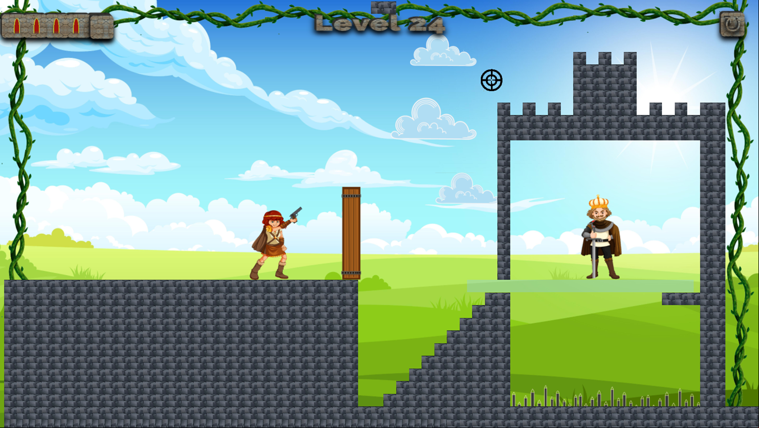 Target Triumph Game Wood and Glass Screenshot.