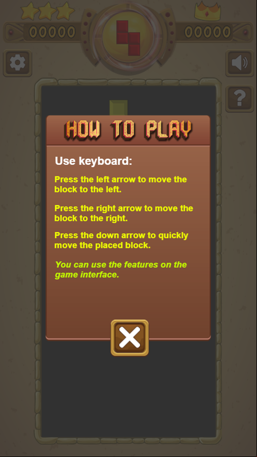 Tetris Sand Game How To Play Screenshot.