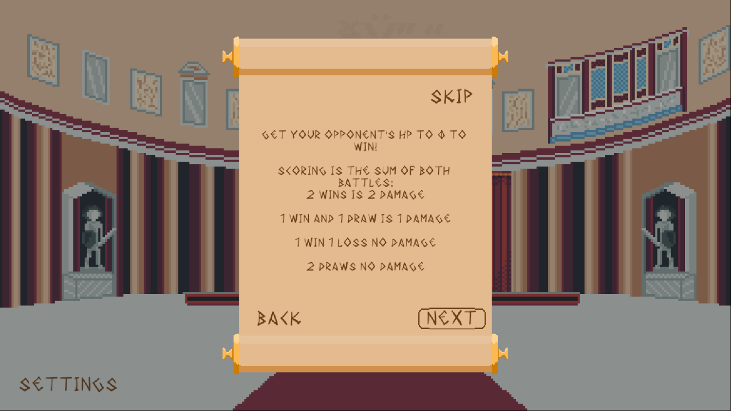 The Gambit Game Play Tips Screenshot.
