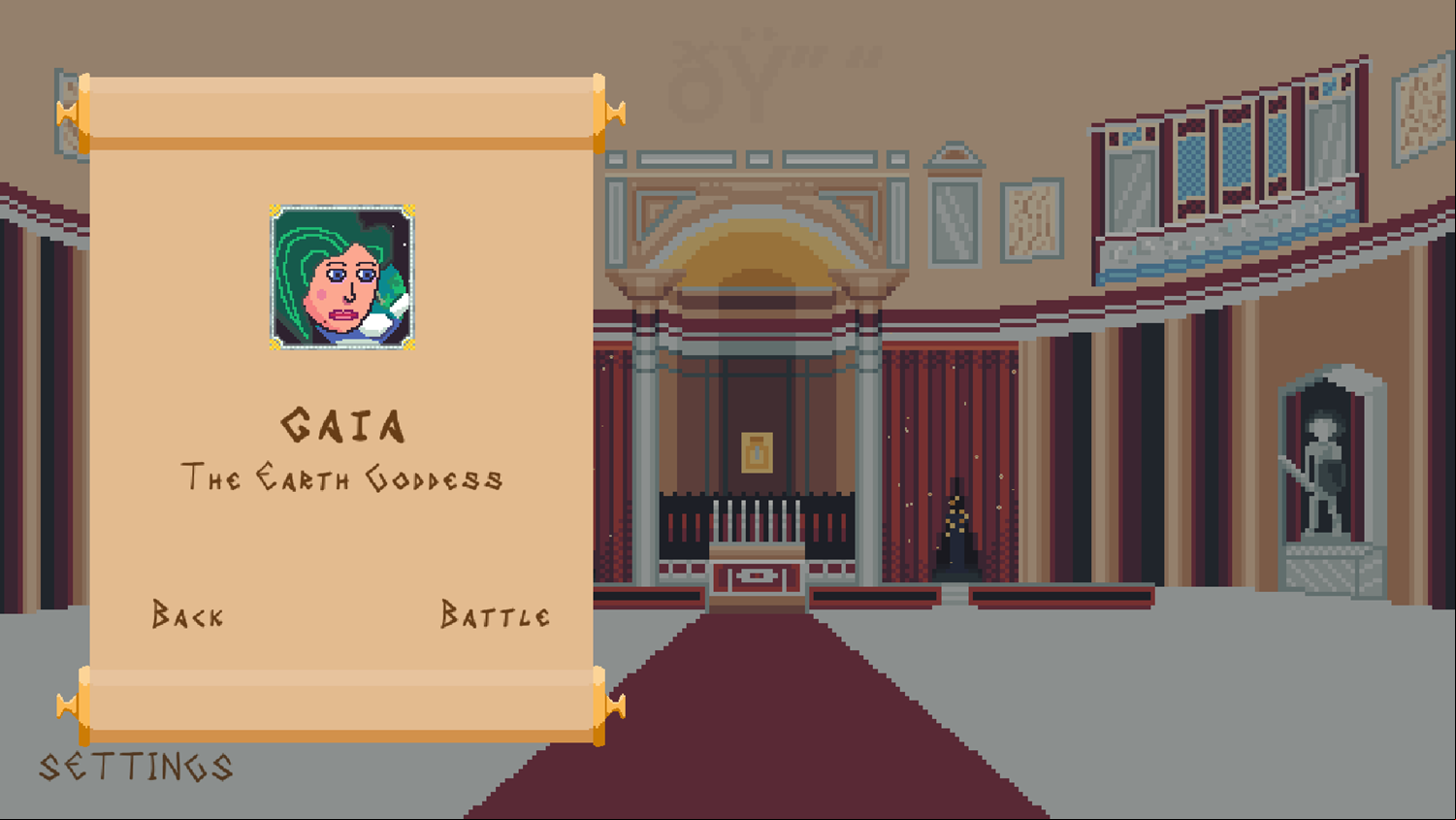 The Gambit Game Select Opponent Screenshot.