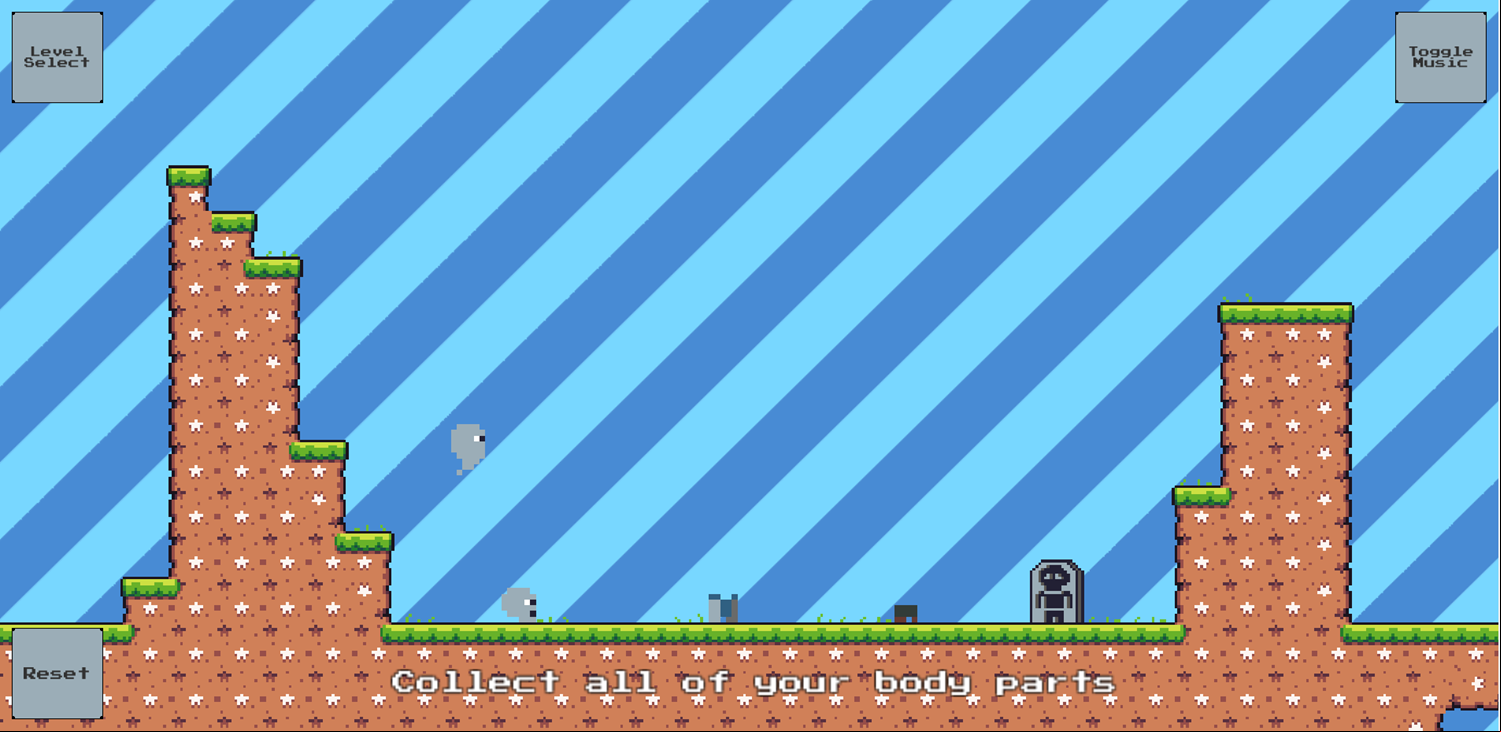 There's No Problem Game Collect All Body Parts Screenshot.