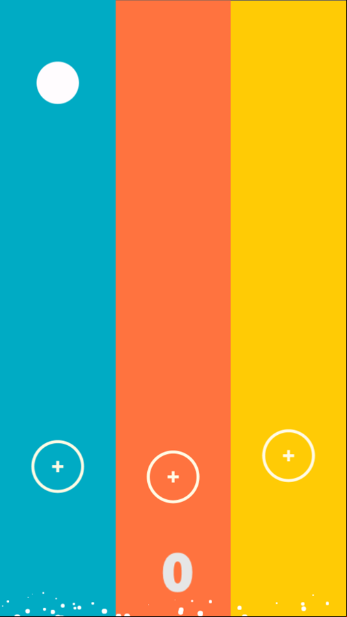 Three Lines Game Start Screenshot.