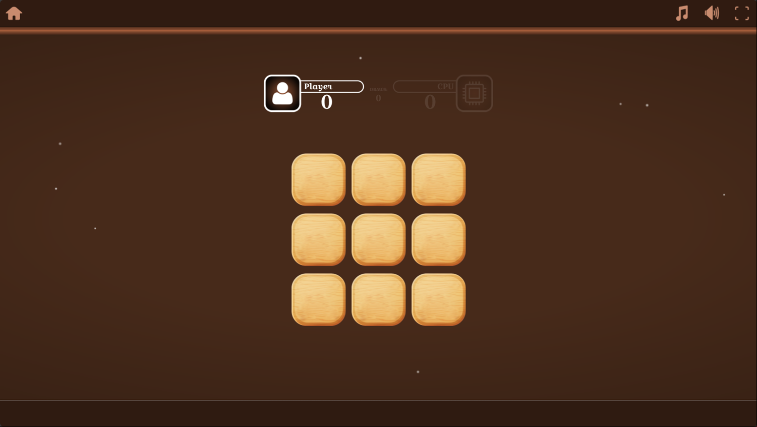 Tic Tac Tangle Game Start Screenshot.