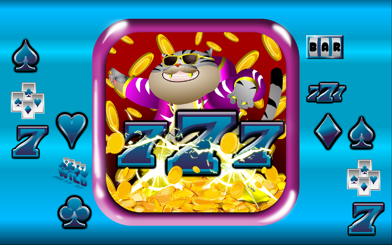 Tiger Casino Game Welcome Screen Screenshot.