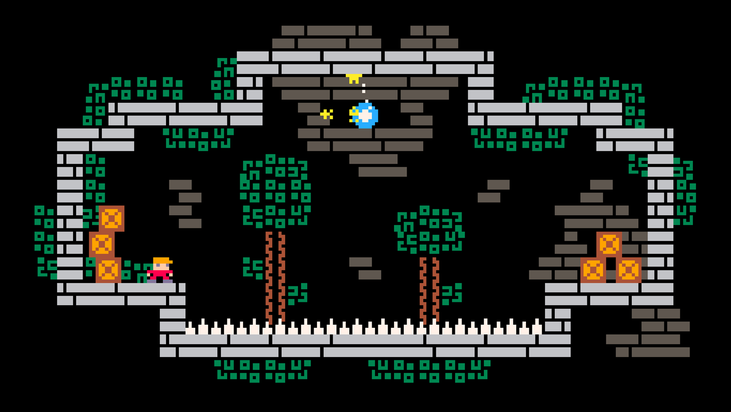 Tiny Crate Game Crate Across and Back Level Screenshot.