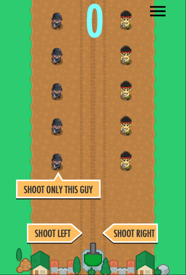 Tiny Defender Game How To Play Screenshot.