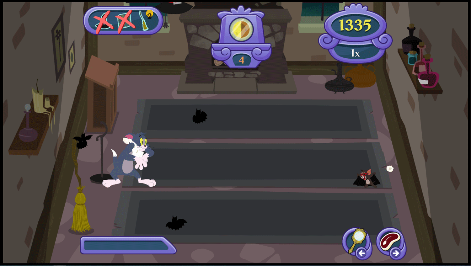 Tom and Jerry Cats Gone Bats Game Screenshots.