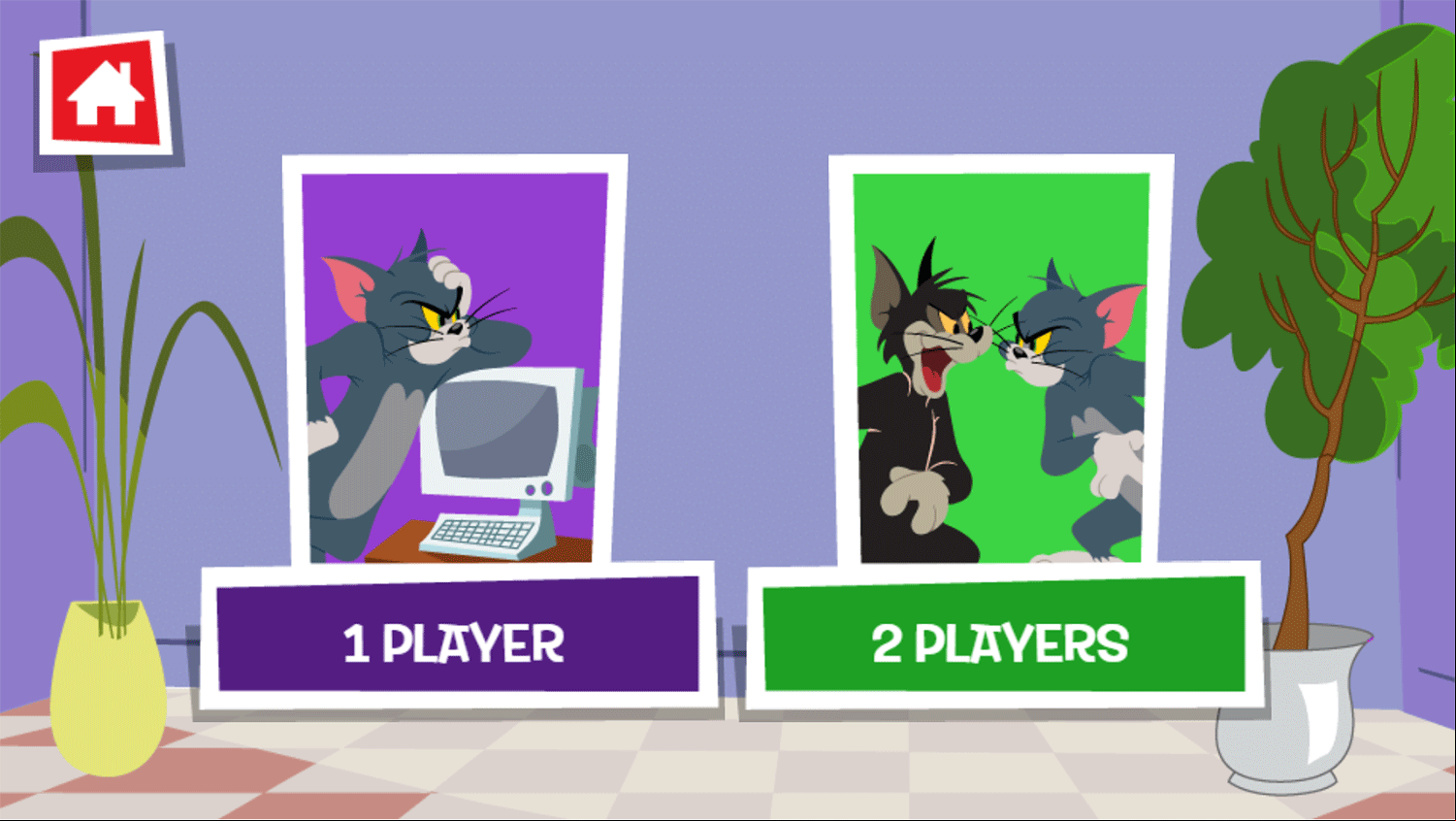 Tom and Jerry Chasing Jerry Player Select Screenshots.