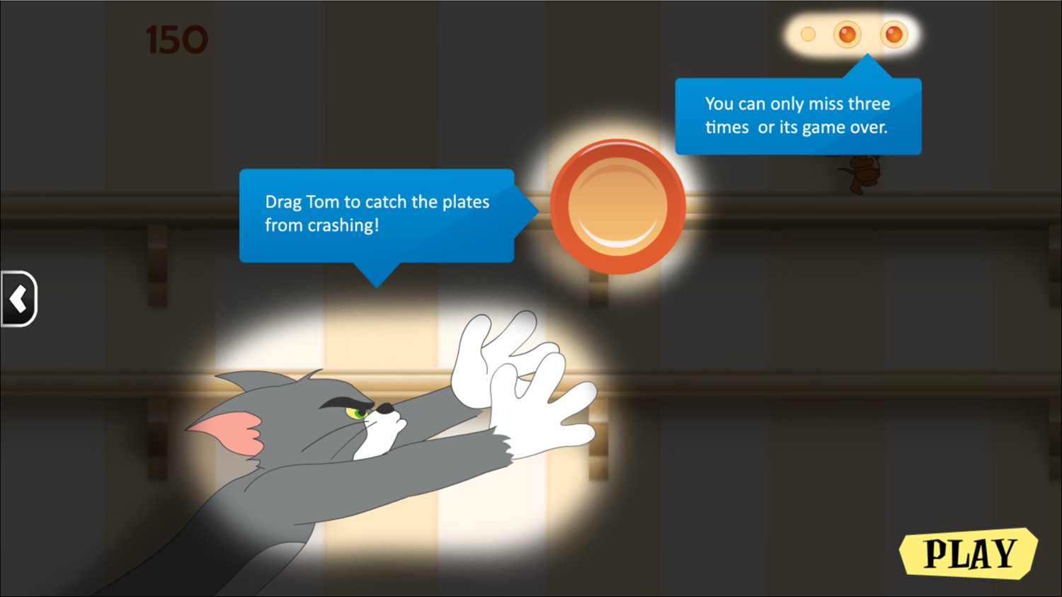 Tom and Jerry What's the Catch Tom Instructions Screenshot.