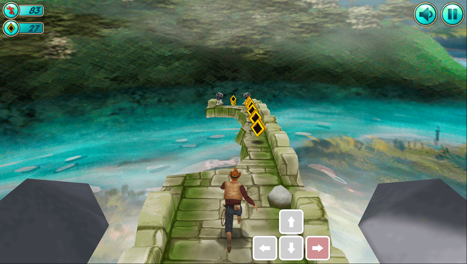 Tomb Runner Game How To Move Right Screenshot.