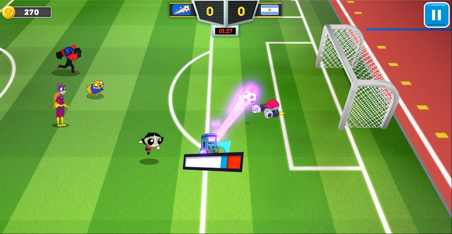 Toon Cup 2020 Shot on Goal Screenshot.