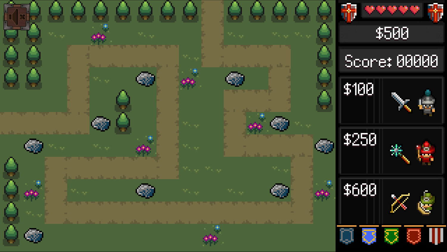 Tower Defense Kingdom New Game Screenshot.