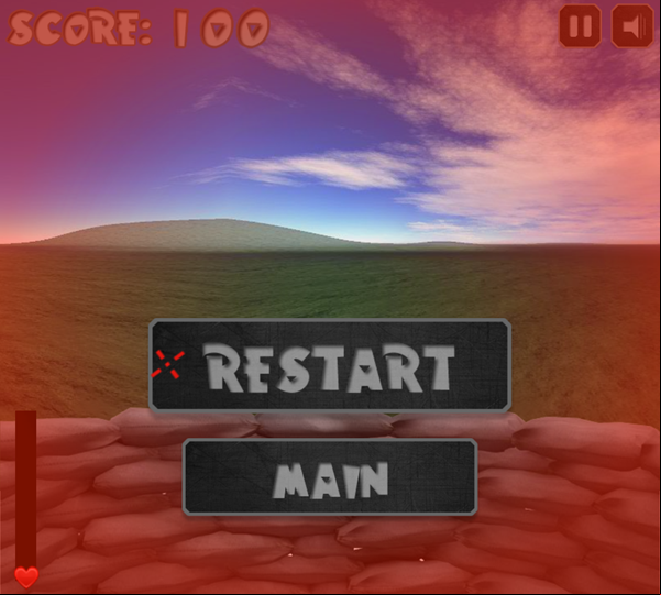 Tower Defense vs Monsters Game Over Screenshot.