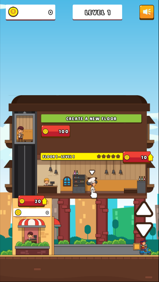 Tower Pizza Game Screenshot.