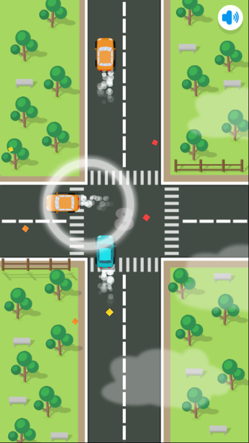Traffic Run Game Play Screenshot.