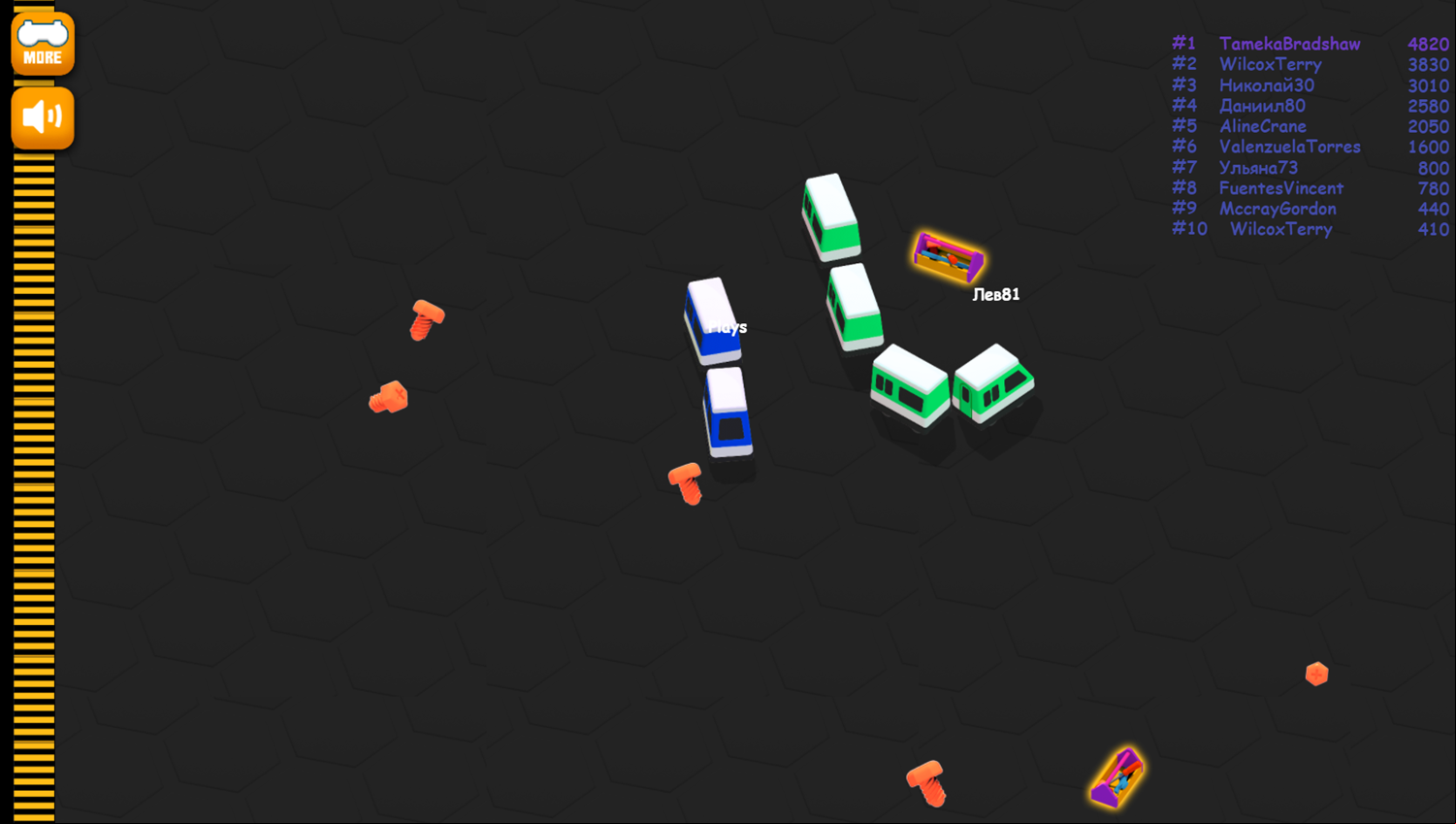 Trains.io 3D Game Start Screenshot.