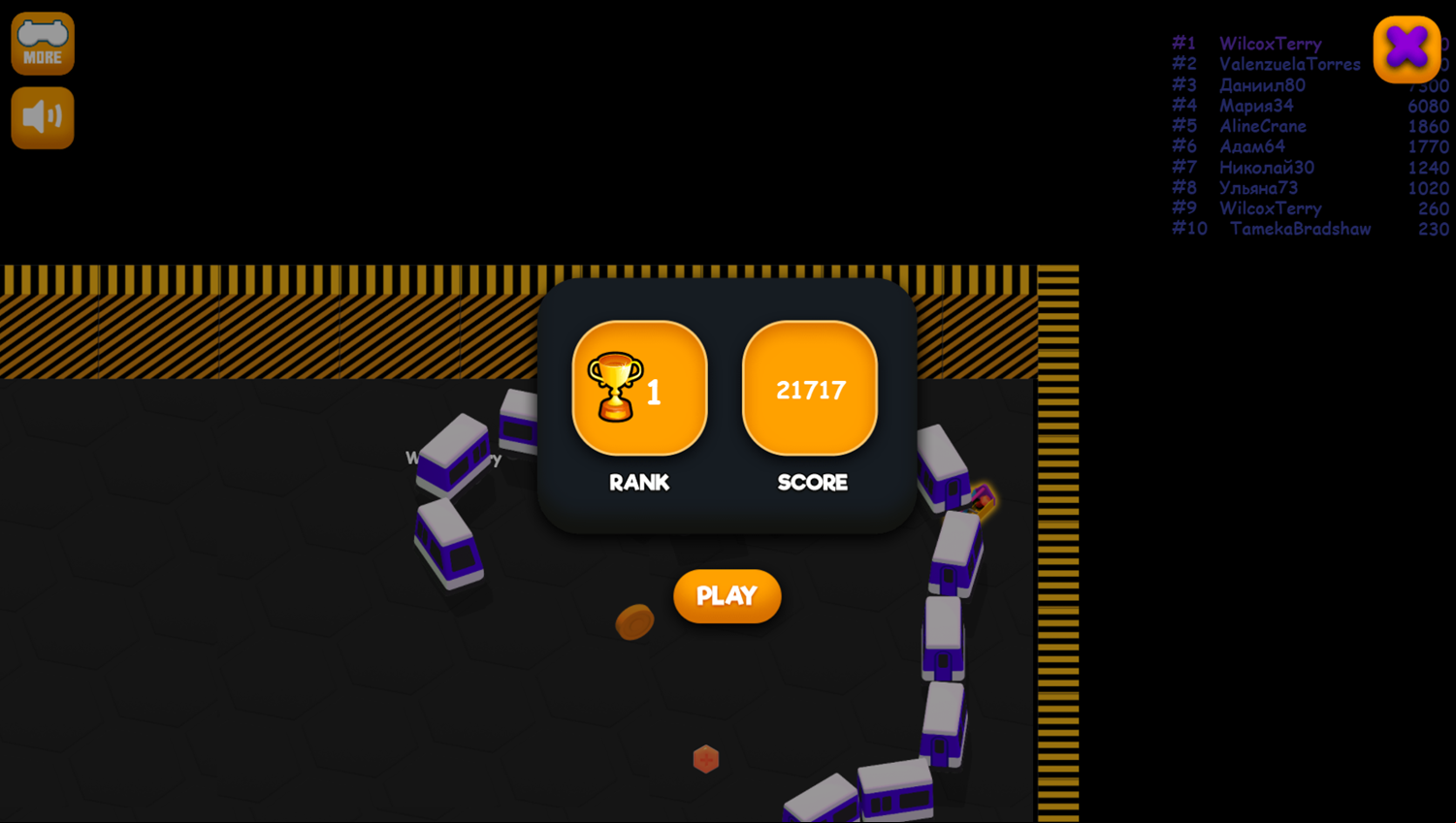 Trains.io 3D Game Rank Screenshot.