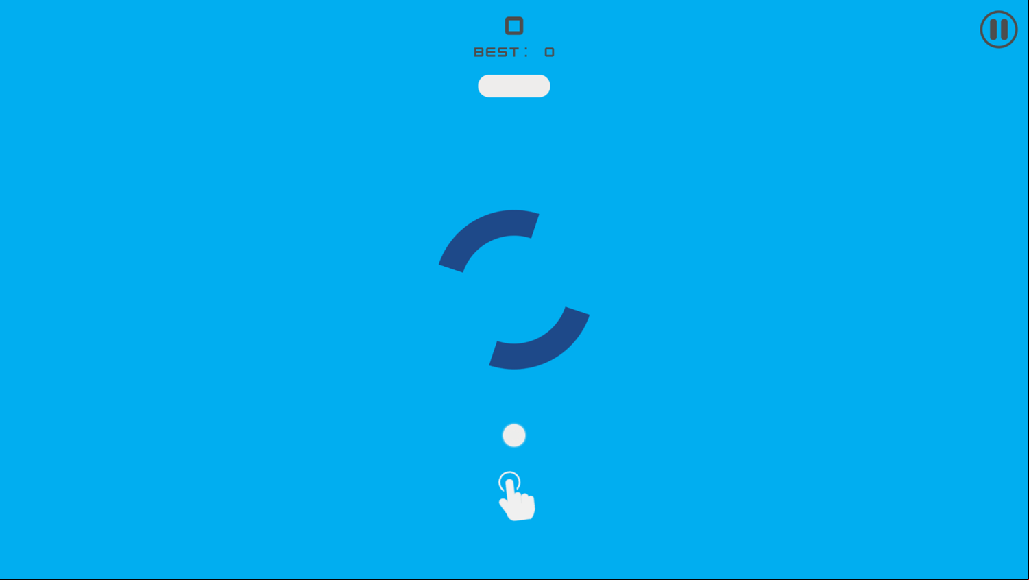 Treze Ball Up Game Welcome Screen Screenshot.