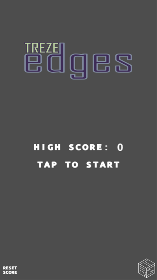 Treze Edges Game Welcome Screen Screenshot.