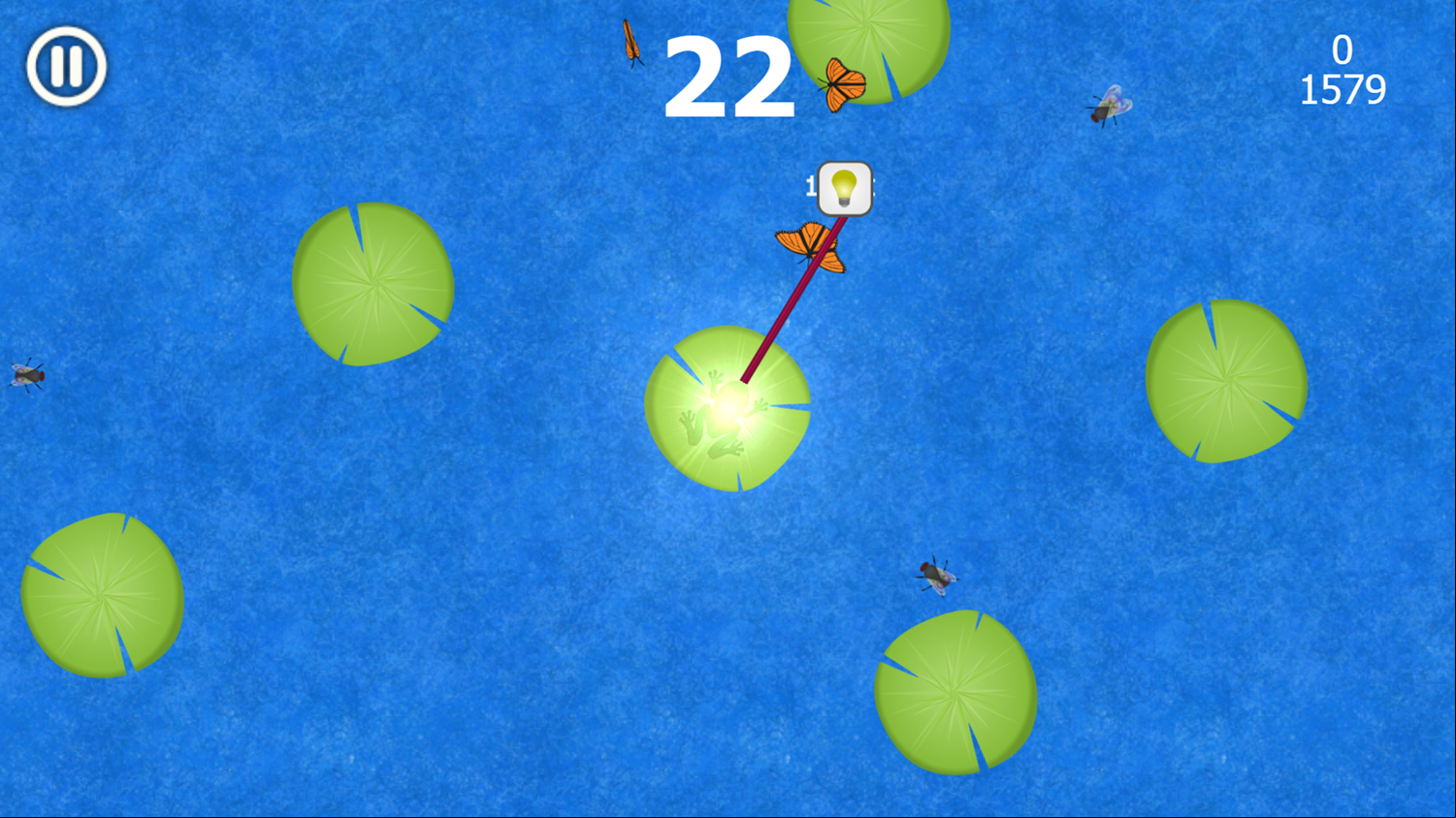 Treze Frog Game Play Screenshot.