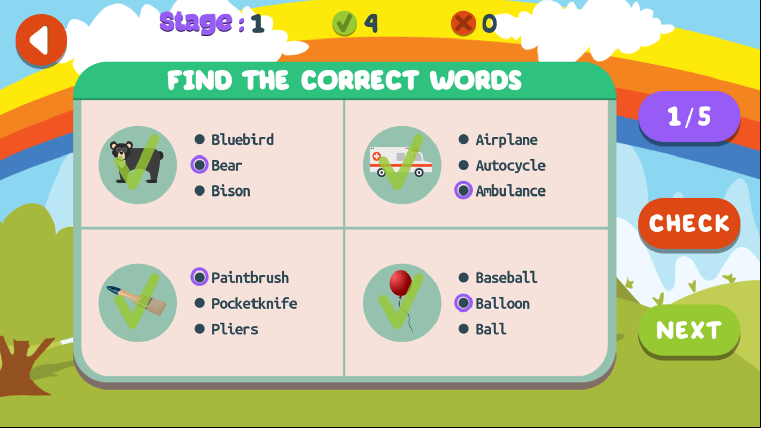 True Words Game Stage Check Screenshot.