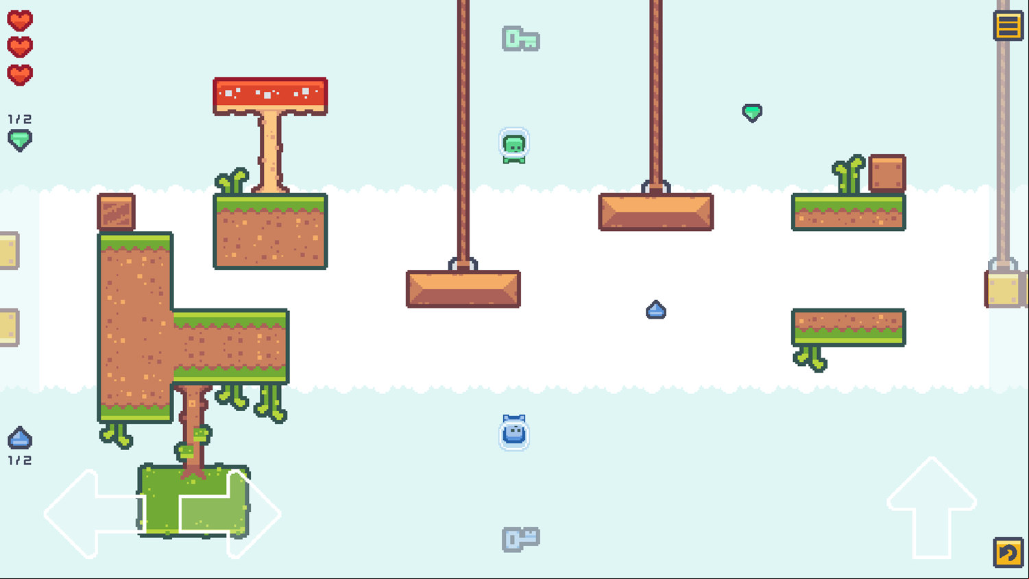 Two Aliens Adventure Plus Game Next Level Screenshot.