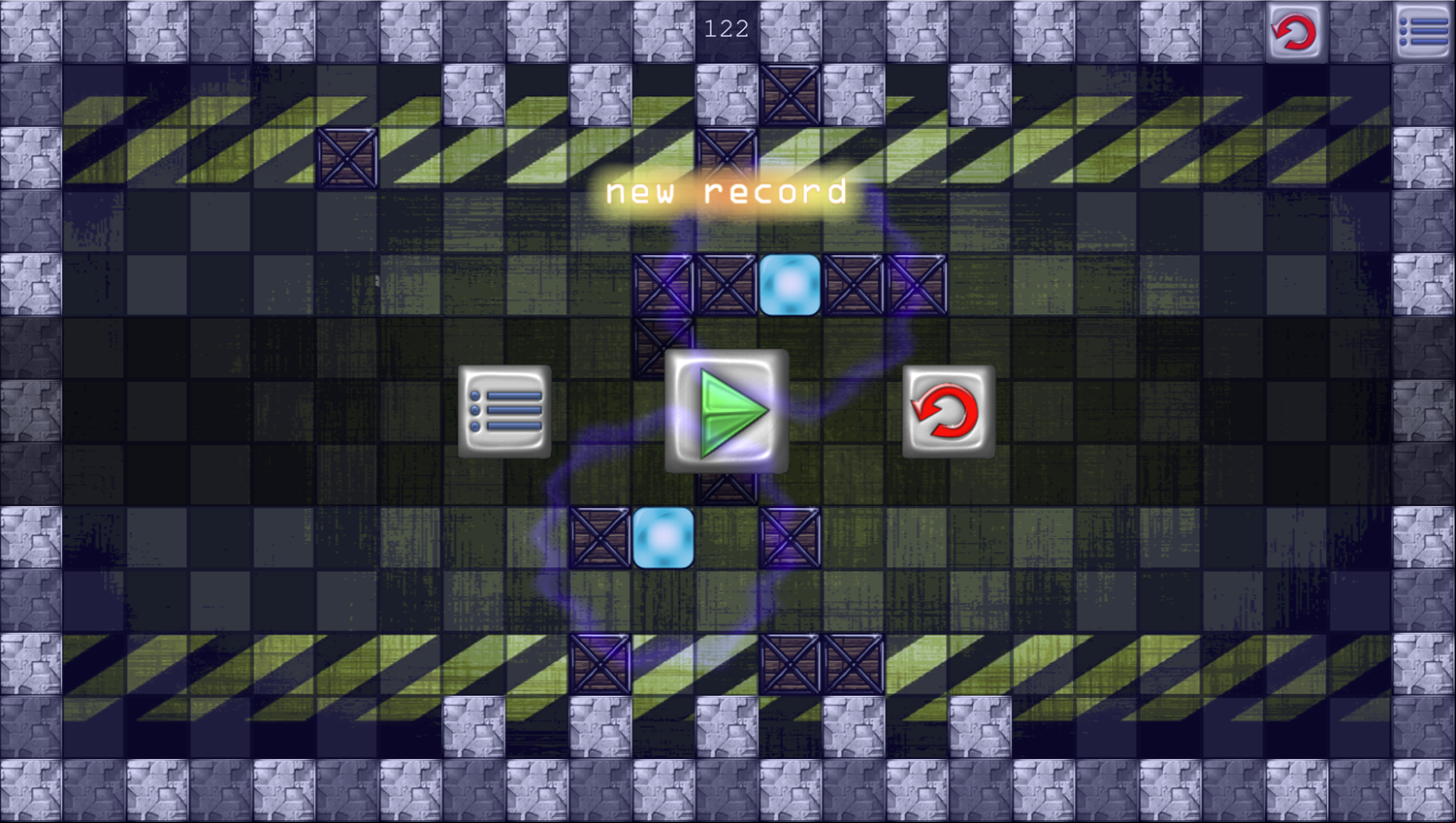 Two Lights Game Level Beat New Record Screen Screenshot.