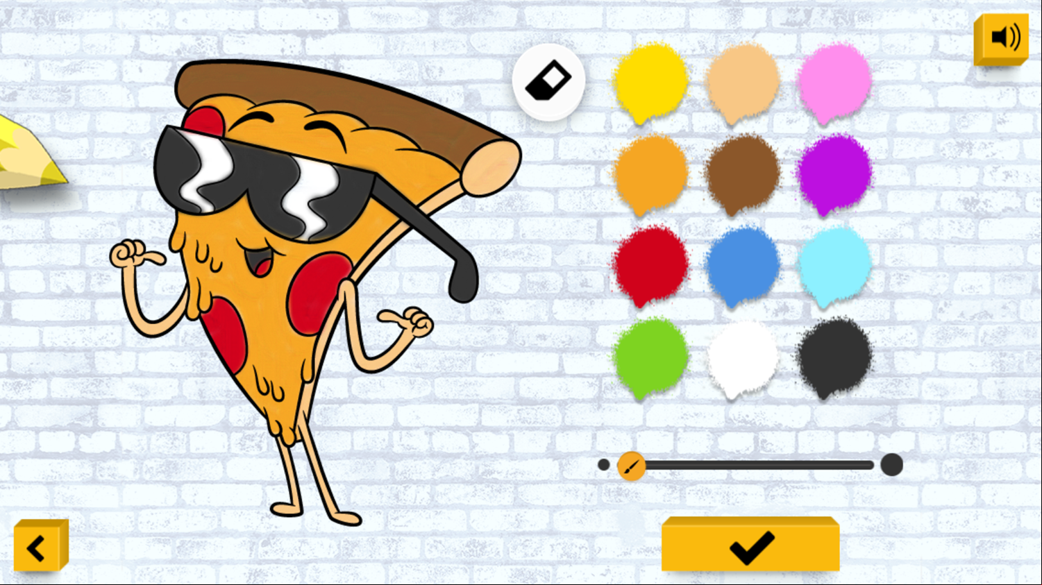 Uncle Grandpa Color In Game Colored Artwork Screenshot.
