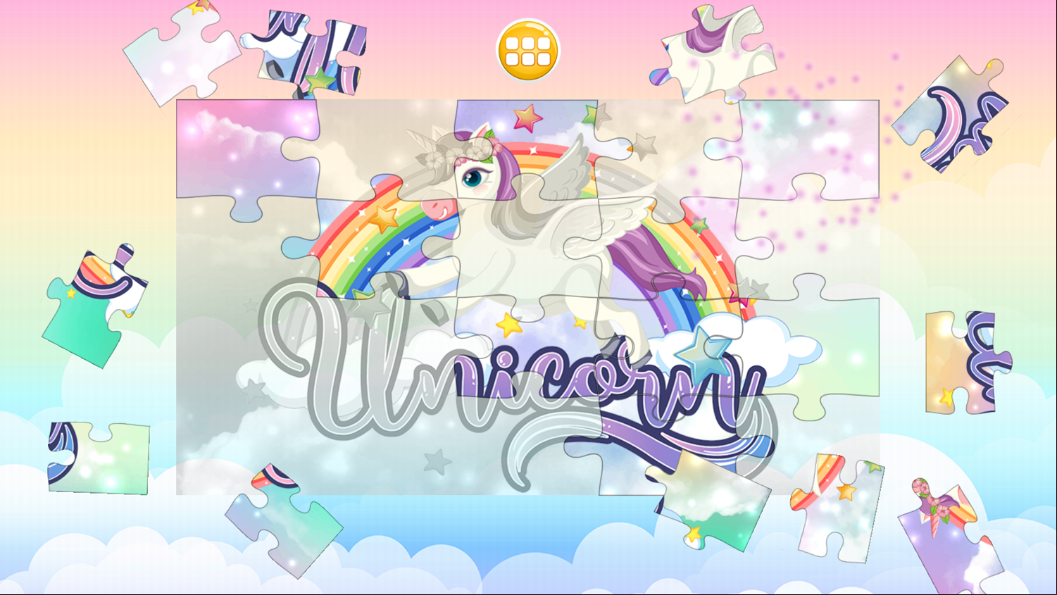 Unicorn Puzzle Game Play Puzzle Screenshot.
