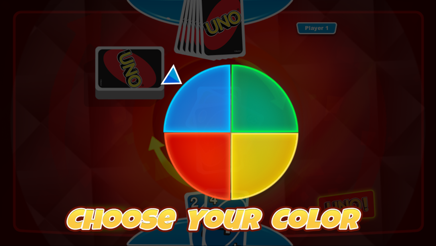 Uno Game Choose Color Screenshot.