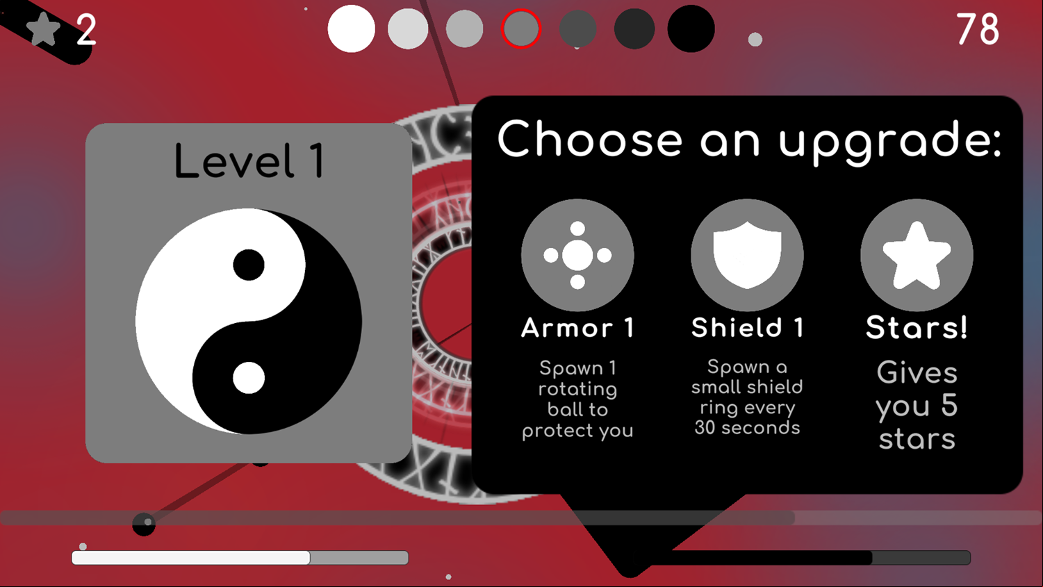 Unwanted Gray Game Choose Upgrade Screenshot.