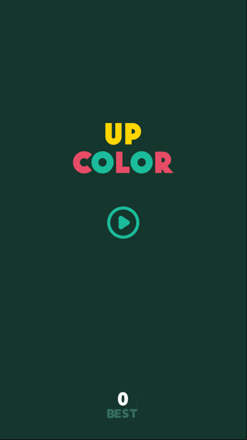 Up Color Game Welcome Screen Screenshot.