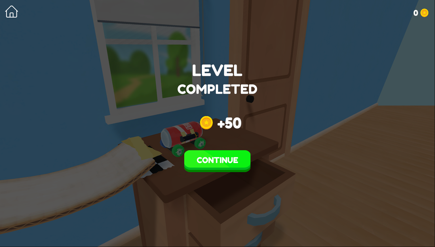 Vehicle Factory Game Level Completed Screenshot.