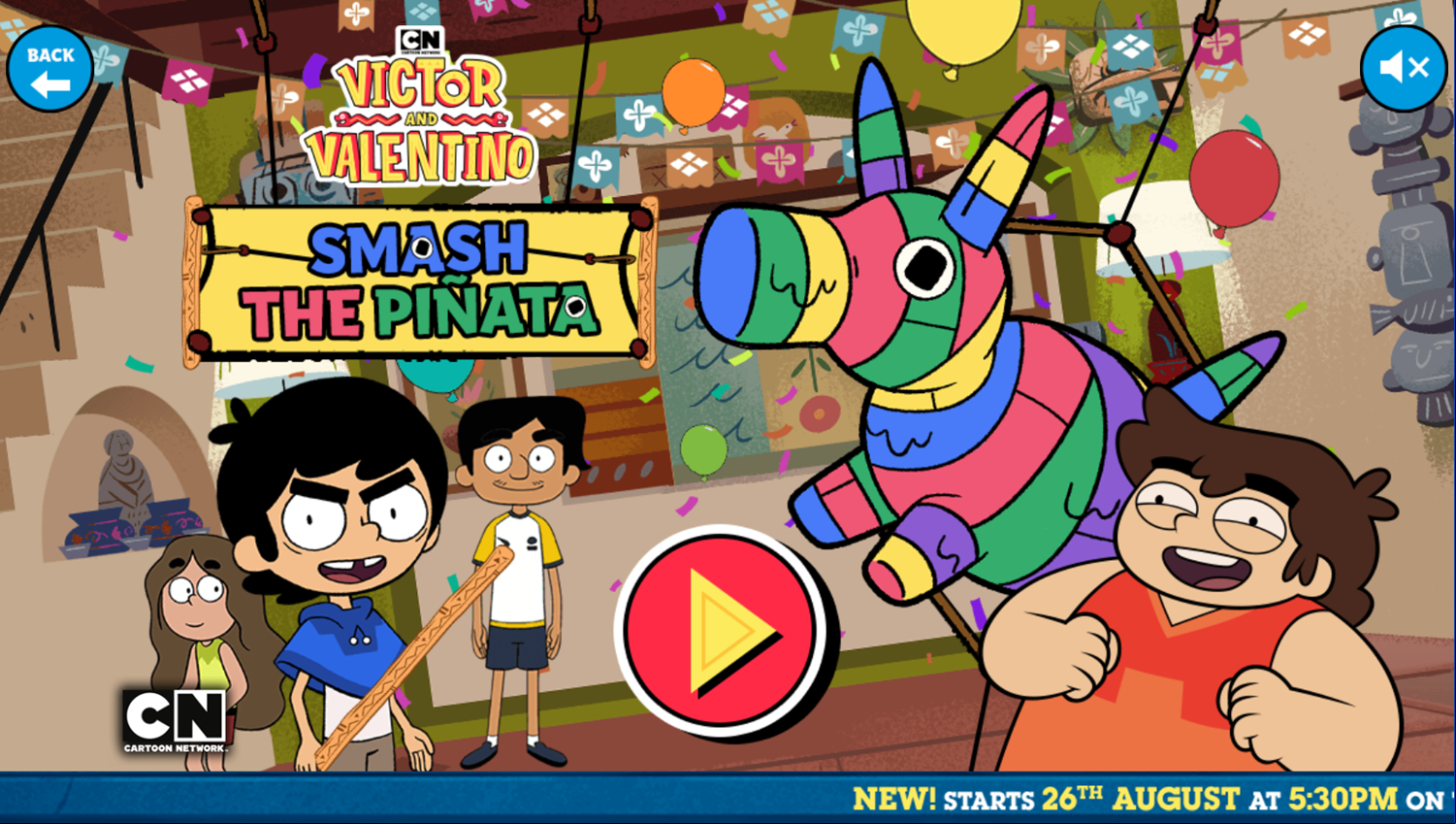 Victor and Valentino Mission to Monte Macabre Case Game Smash The Pinata Screenshot.